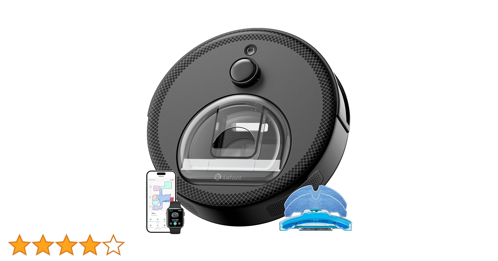 大特価！ロボット掃除機 新品同様 Lefant M330Pro 水拭き機能付き Amazon | Lefant M330 Pro ロボット掃除機【水拭き両用 3Dマッピング